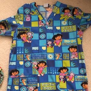 Dora the Explorer Scrub Tops